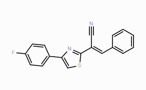 CAS No. 72740-57-9, 2-[4-(4-Fluorophenyl)-1,3-thiazol-2-yl]-3-phenylacrylonitrile