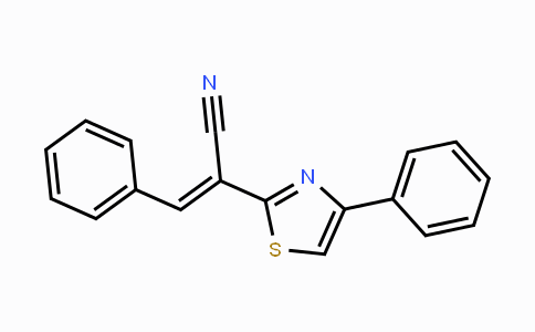CAS No. 72740-58-0, 3-Phenyl-2-(4-phenyl-1,3-thiazol-2-yl)acrylonitrile