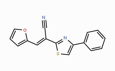 CAS No. 277308-31-3, (E)-3-(2-Furyl)-2-(4-phenyl-1,3-thiazol-2-yl)-2-propenenitrile