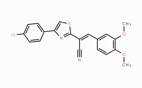 CAS No. 326915-13-3, 2-[4-(4-Chlorophenyl)-1,3-thiazol-2-yl]-3-(3,4-dimethoxyphenyl)acrylonitrile