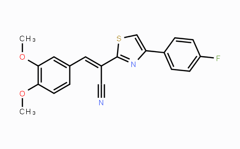 CAS No. 476671-88-2, 3-(3,4-Dimethoxyphenyl)-2-[4-(4-fluorophenyl)-1,3-thiazol-2-yl]acrylonitrile