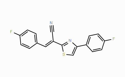 CAS No. 415688-14-1, 3-(4-Fluorophenyl)-2-[4-(4-fluorophenyl)-1,3-thiazol-2-yl]acrylonitrile