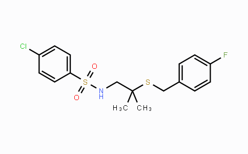 CAS No. 339104-53-9, 4-Chloro-N-{2-[(4-fluorobenzyl)sulfanyl]-2-methylpropyl}benzenesulfonamide