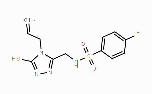 CAS No. 866136-47-2, N-[(4-Allyl-5-sulfanyl-4H-1,2,4-triazol-3-yl)methyl]-4-fluorobenzenesulfonamide