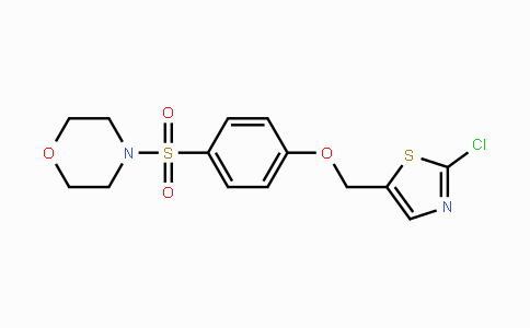CAS No. 339105-31-6, (2-Chloro-1,3-thiazol-5-yl)methyl 4-(morpholinosulfonyl)phenyl ether