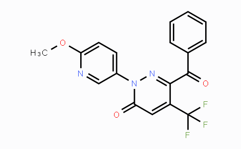 CAS No. 866136-50-7, 6-Benzoyl-2-(6-methoxy-3-pyridinyl)-5-(trifluoromethyl)-3(2H)-pyridazinone