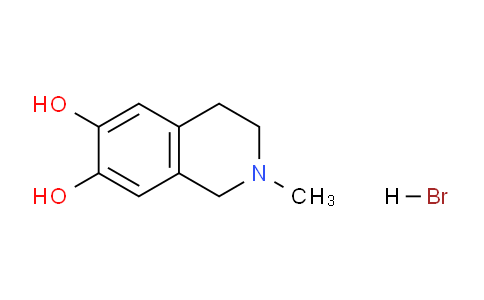 CAS No. 57553-18-1, 2-methyl-3,4-dihydro-1h-isoquinoline-6,7-diol;hydrobromide