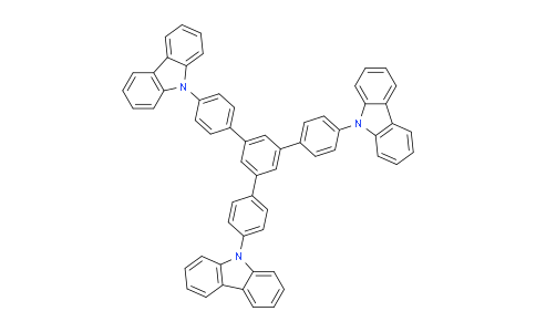 CAS No. 160780-82-5, 1,3,5-Tris[4-(9-carbazolyl)phenyl]benzene
