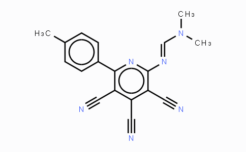 CAS No. 478081-26-4, N,N-Dimethyl-N'-[3,4,5-tricyano-6-(4-methylphenyl)-2-pyridinyl]iminoformamide