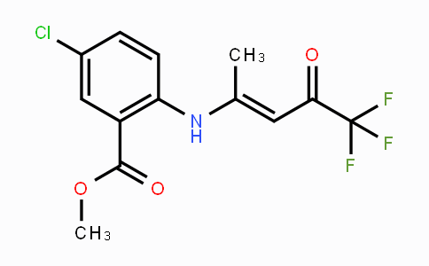 CAS No. 1210908-67-0, Methyl 5-chloro-2-{[(E)-4,4,4-trifluoro-1-methyl-3-oxo-1-butenyl]amino}benzenecarboxylate