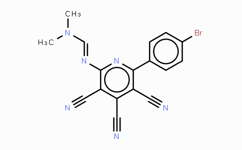 CAS No. 478081-34-4, N'-[6-(4-Bromophenyl)-3,4,5-tricyano-2-pyridinyl]-N,N-dimethyliminoformamide