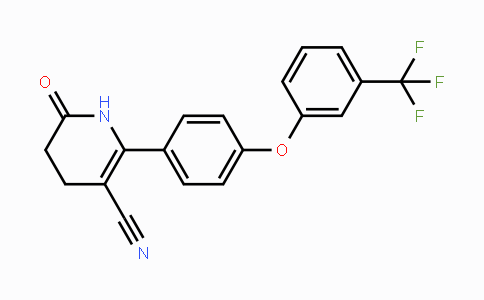 CAS No. 478081-40-2, 6-Oxo-2-{4-[3-(trifluoromethyl)phenoxy]phenyl}-1,4,5,6-tetrahydro-3-pyridinecarbonitrile