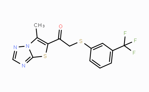 CAS No. 866136-59-6, 1-(6-Methyl[1,3]thiazolo[3,2-b][1,2,4]triazol-5-yl)-2-{[3-(trifluoromethyl)phenyl]sulfanyl}-1-ethanone