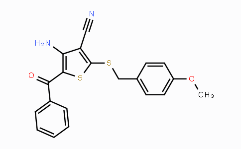 CAS No. 478081-54-8, 4-Amino-5-benzoyl-2-[(4-methoxybenzyl)sulfanyl]-3-thiophenecarbonitrile