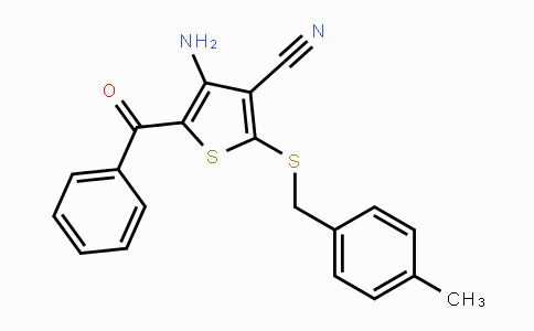 CAS No. 478081-58-2, 4-Amino-5-benzoyl-2-[(4-methylbenzyl)sulfanyl]-3-thiophenecarbonitrile