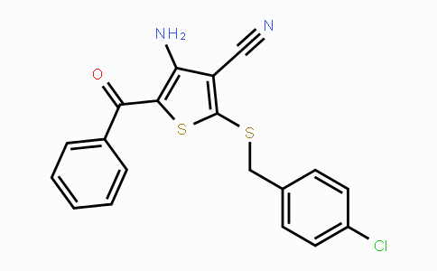 CAS No. 478081-60-6, 4-Amino-5-benzoyl-2-[(4-chlorobenzyl)sulfanyl]-3-thiophenecarbonitrile