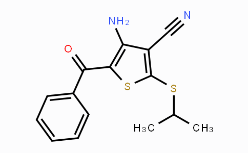 CAS No. 478081-64-0, 4-Amino-5-benzoyl-2-(isopropylsulfanyl)-3-thiophenecarbonitrile