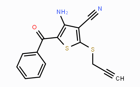CAS No. 478081-65-1, 4-Amino-5-benzoyl-2-(2-propynylsulfanyl)-3-thiophenecarbonitrile