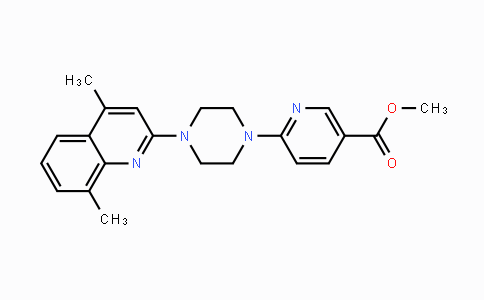 CAS No. 866136-67-6, Methyl 6-[4-(4,8-dimethyl-2-quinolinyl)piperazino]nicotinate