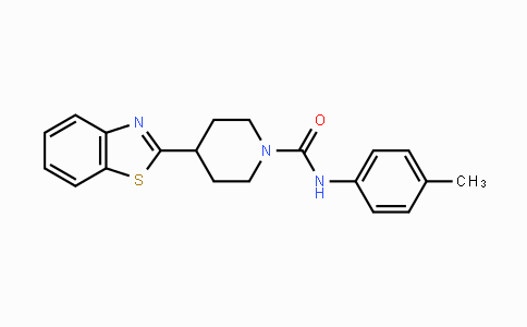 CAS No. 478081-76-4, 4-(1,3-Benzothiazol-2-yl)-N-(4-methylphenyl)tetrahydro-1(2H)-pyridinecarboxamide