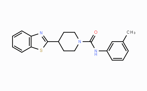 CAS No. 478256-76-7, 4-(1,3-Benzothiazol-2-yl)-N-(3-methylphenyl)tetrahydro-1(2H)-pyridinecarboxamide