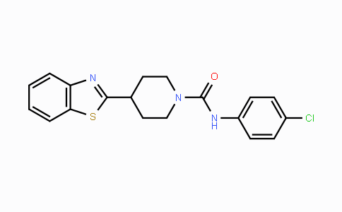 CAS No. 478256-82-5, 4-(1,3-Benzothiazol-2-yl)-N-(4-chlorophenyl)tetrahydro-1(2H)-pyridinecarboxamide