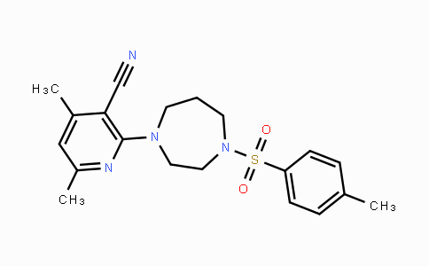 CAS No. 478256-89-2, 4,6-Dimethyl-2-{4-[(4-methylphenyl)sulfonyl]-1,4-diazepan-1-yl}nicotinonitrile
