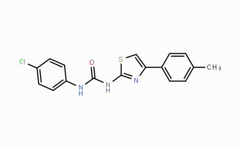 CAS No. 325978-12-9, N-(4-Chlorophenyl)-N'-[4-(4-methylphenyl)-1,3-thiazol-2-yl]urea