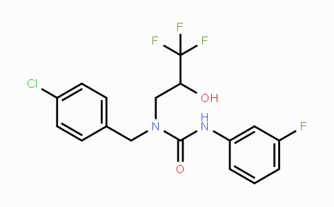 CAS No. 478258-84-3, N-(4-Chlorobenzyl)-N'-(3-fluorophenyl)-N-(3,3,3-trifluoro-2-hydroxypropyl)urea