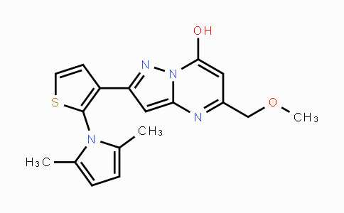 CAS No. 478258-99-0, 2-[2-(2,5-Dimethyl-1H-pyrrol-1-yl)-3-thienyl]-5-(methoxymethyl)pyrazolo[1,5-a]pyrimidin-7-ol