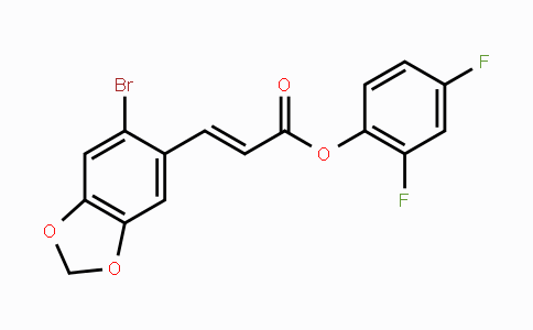 CAS No. 478259-08-4, 2,4-Difluorophenyl (E)-3-(6-bromo-1,3-benzodioxol-5-yl)-2-propenoate