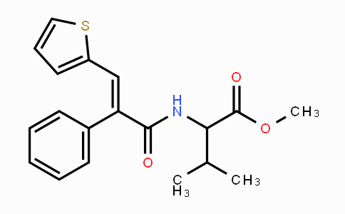 Methyl 3-methyl-2-[(2E)-2-phenyl-3-(thiophen-2-yl)prop-2-enamido]butanoate