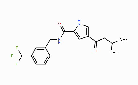 CAS No. 439111-94-1, 4-(3-Methylbutanoyl)-N-[3-(trifluoromethyl)benzyl]-1H-pyrrole-2-carboxamide