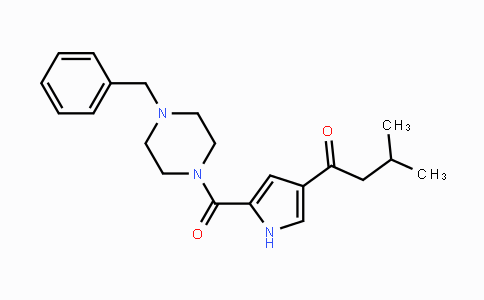 CAS No. 444151-86-4, 1-{5-[(4-Benzylpiperazino)carbonyl]-1H-pyrrol-3-yl}-3-methyl-1-butanone