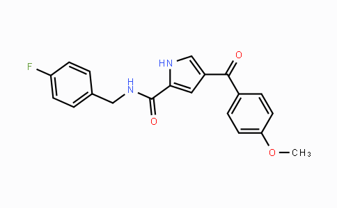 CAS No. 478259-67-5, N-(4-Fluorobenzyl)-4-(4-methoxybenzoyl)-1H-pyrrole-2-carboxamide