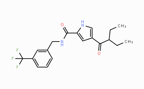 CAS No. 439112-08-0, 4-(2-Ethylbutanoyl)-N-[3-(trifluoromethyl)benzyl]-1H-pyrrole-2-carboxamide