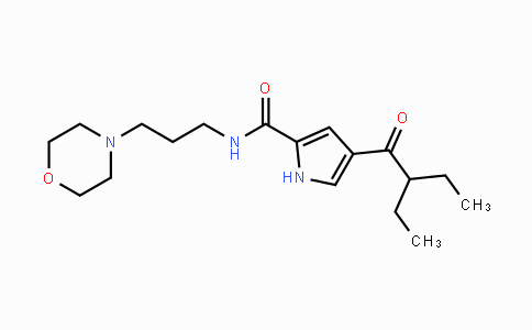 CAS No. 439112-12-6, 4-(2-Ethylbutanoyl)-N-(3-morpholinopropyl)-1H-pyrrole-2-carboxamide