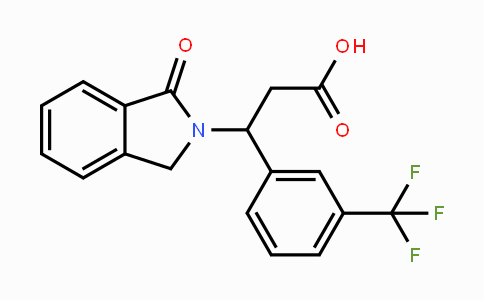 CAS No. 478260-15-0, 3-(1-Oxo-1,3-dihydro-2H-isoindol-2-yl)-3-[3-(trifluoromethyl)phenyl]propanoic acid