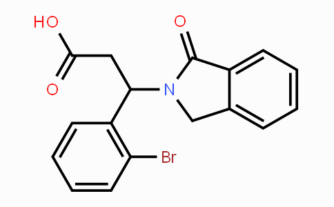 CAS No. 478260-17-2, 3-(2-Bromophenyl)-3-(1-oxo-1,3-dihydro-2H-isoindol-2-yl)propanoic acid