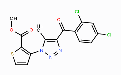 CAS No. 439112-23-9, Methyl 3-[4-(2,4-dichlorobenzoyl)-5-methyl-1H-1,2,3-triazol-1-yl]-2-thiophenecarboxylate