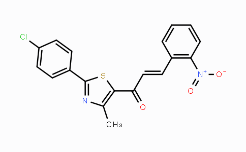 CAS No. 1211932-77-2, (E)-1-[2-(4-Chlorophenyl)-4-methyl-1,3-thiazol-5-yl]-3-(2-nitrophenyl)-2-propen-1-one