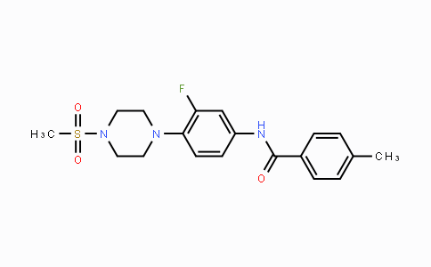 CAS No. 478260-25-2, N-{3-Fluoro-4-[4-(methylsulfonyl)piperazino]phenyl}-4-methylbenzenecarboxamide