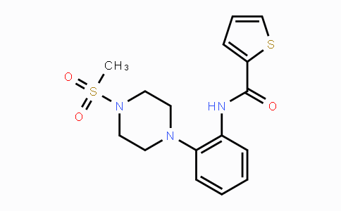 CAS No. 478260-33-2, N-{2-[4-(Methylsulfonyl)piperazino]phenyl}-2-thiophenecarboxamide