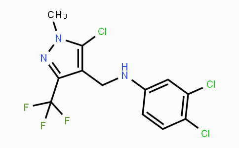 CAS No. 956368-60-8, N-{[5-Chloro-1-methyl-3-(trifluoromethyl)-1H-pyrazol-4-yl]methyl}-N-(3,4-dichlorophenyl)amine