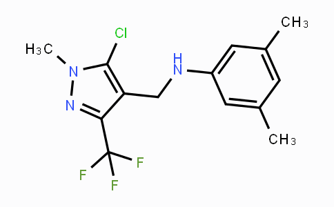 CAS No. 956204-33-4, N-{[5-Chloro-1-methyl-3-(trifluoromethyl)-1H-pyrazol-4-yl]methyl}-3,5-dimethylaniline