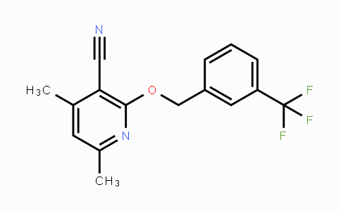 CAS No. 866137-07-7, 4,6-Dimethyl-2-{[3-(trifluoromethyl)benzyl]oxy}nicotinonitrile