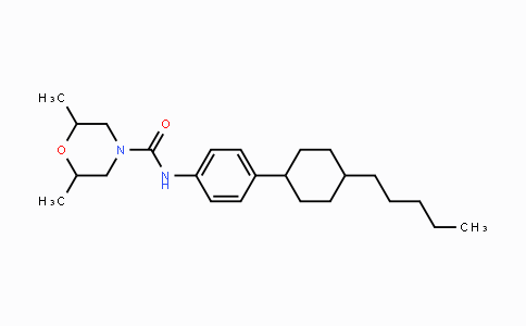 CAS No. 956754-48-6, 2,6-Dimethyl-N-[4-(4-pentylcyclohexyl)phenyl]-4-morpholinecarboxamide