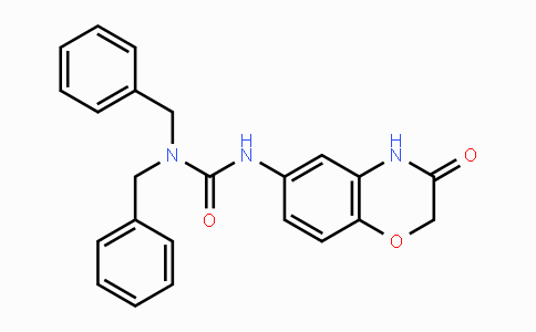 DY120128 | 866137-51-1 | N,N-Dibenzyl-N'-(3-oxo-3,4-dihydro-2H-1,4-benzoxazin-6-yl)urea