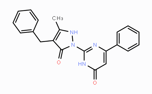 CAS No. 866137-81-7, 2-(4-Benzyl-3-methyl-5-oxo-2,5-dihydro-1H-pyrazol-1-yl)-6-phenyl-4(3H)-pyrimidinone