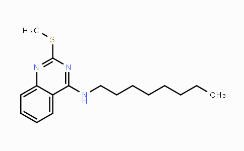 CAS No. 866137-97-5, 2-(Methylsulfanyl)-N-octyl-4-quinazolinamine